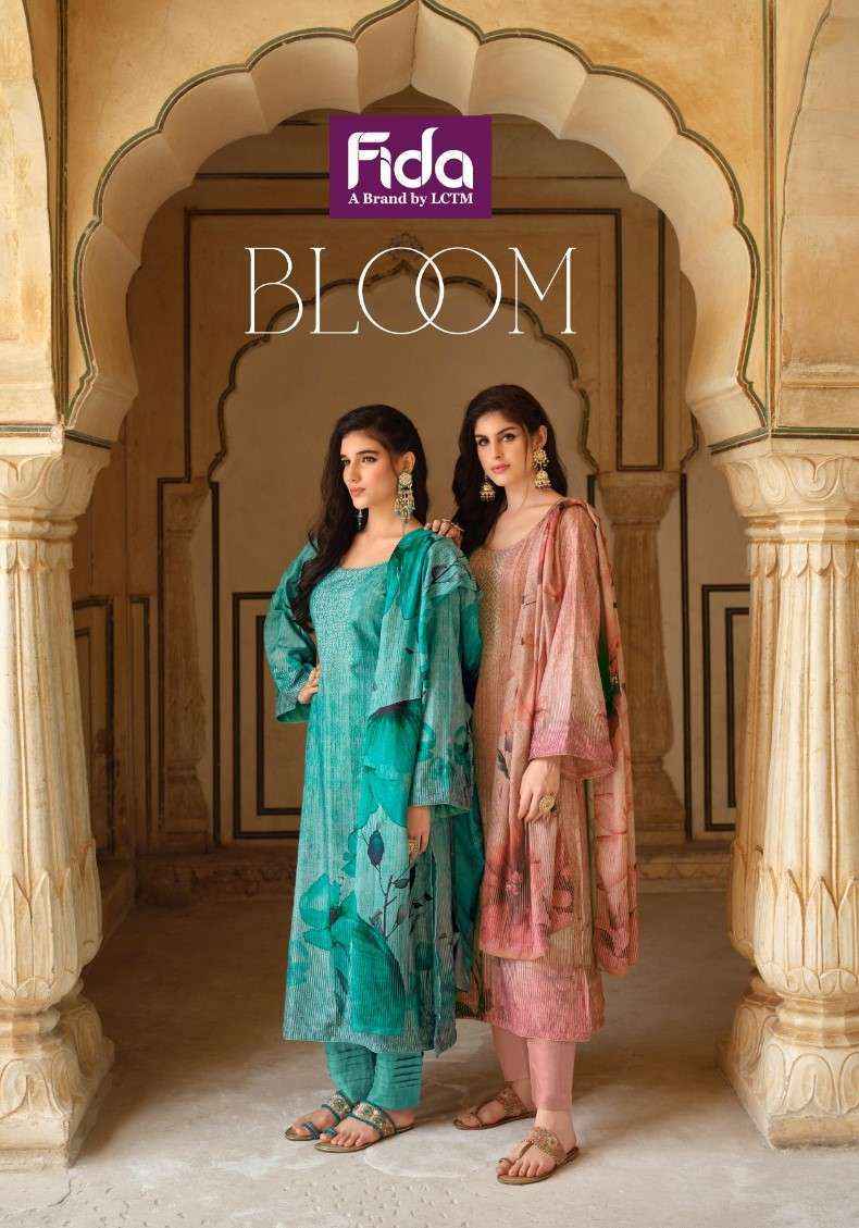 Fida Bloom Pashmina Dress Material 6 pcs Cataogue - Wholesale Factory