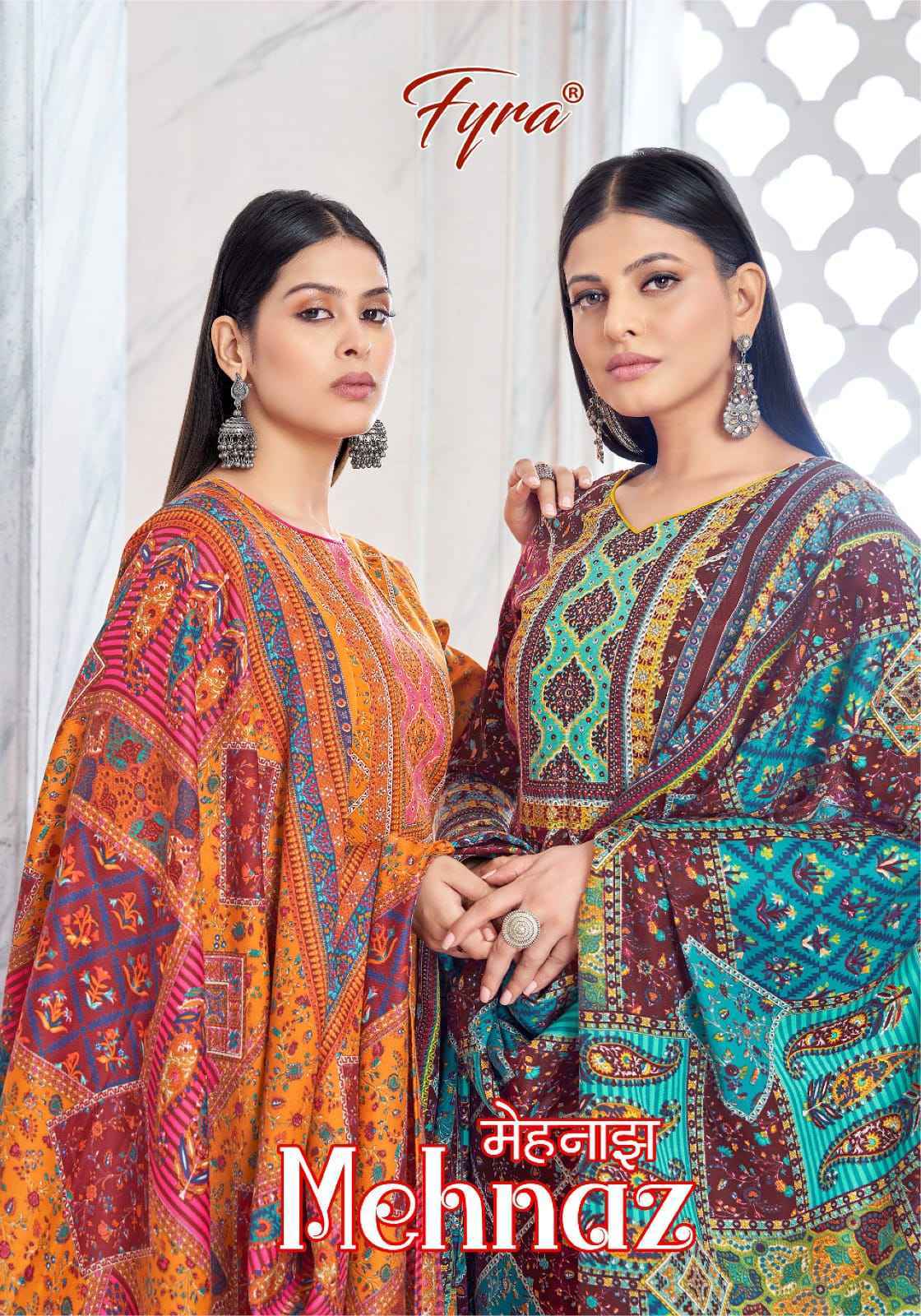 Fyra Mehnaz Pashmina Suits Surat Wholesale Market