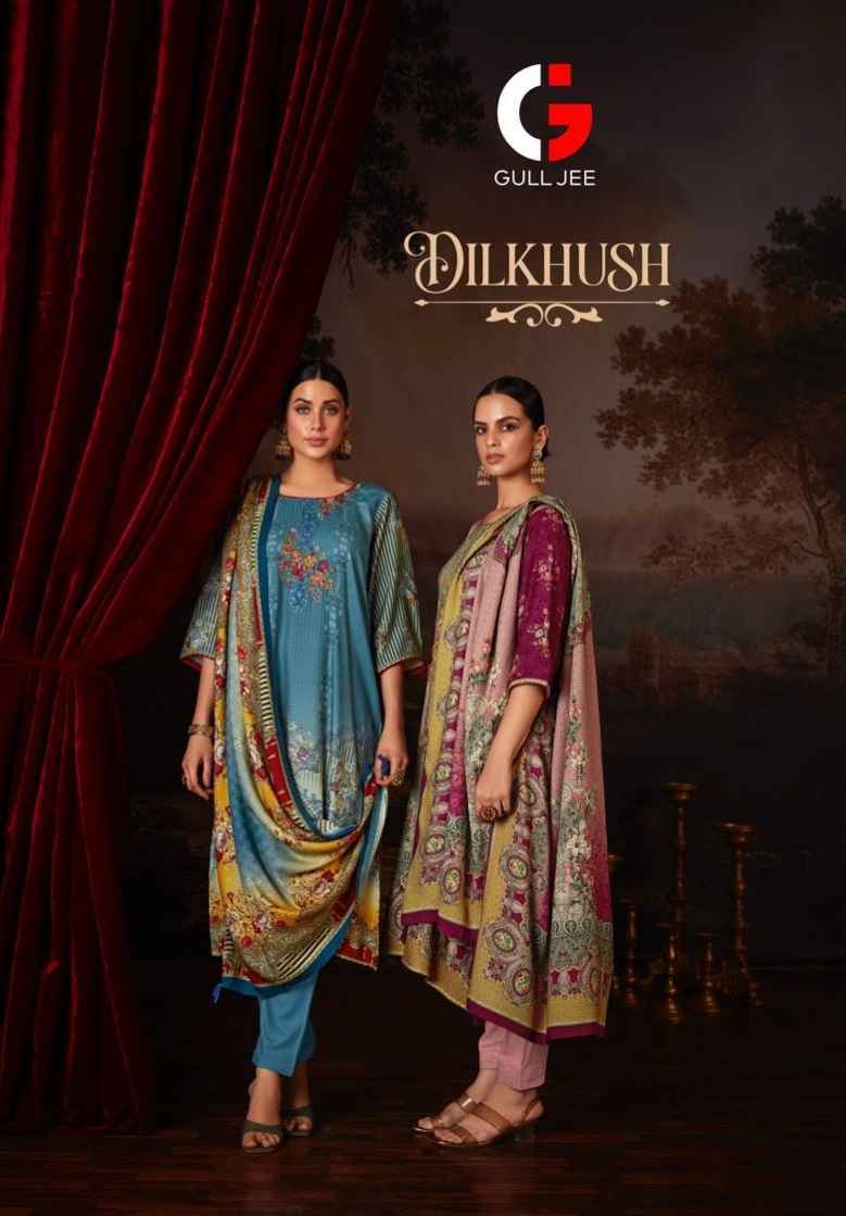 Gull Jee Dilkhush Pashmina Dress Material 6 pcs Catalogue - Wholesale Factory