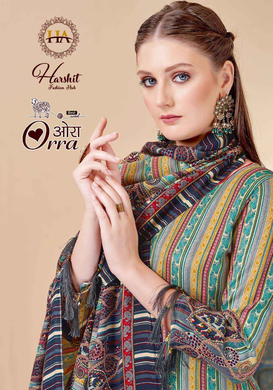 Harshit Fashion Hub Orra Pashmina Dress Material - Wholesale Factory