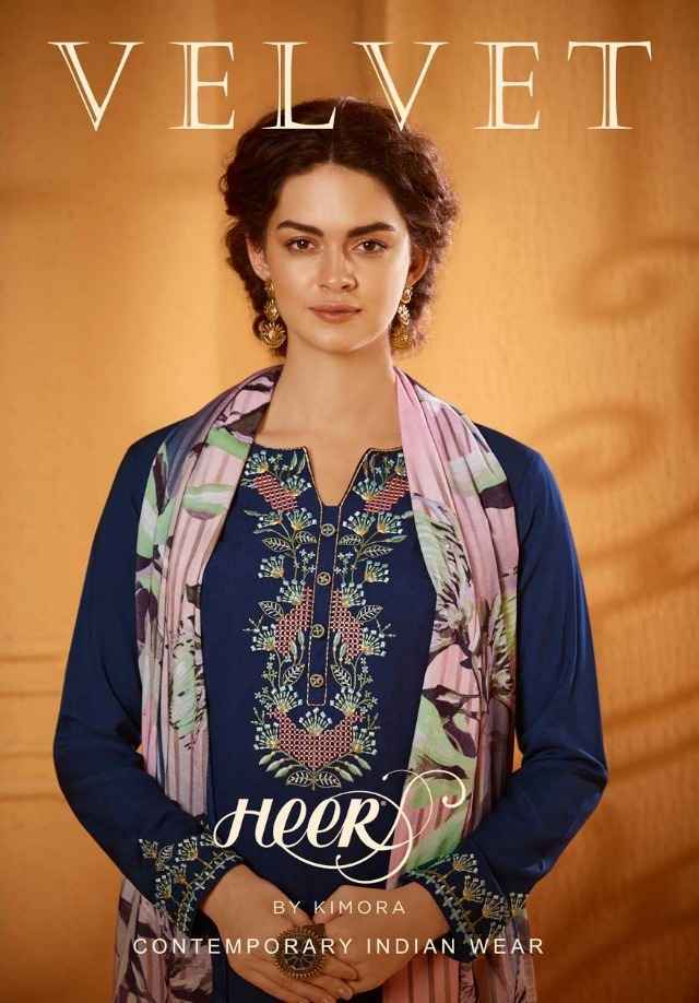 Kimora Heer Velvet Vol 59 Shagun Silk Dress Material 8 pcs Catalogue - Wholesale Factory