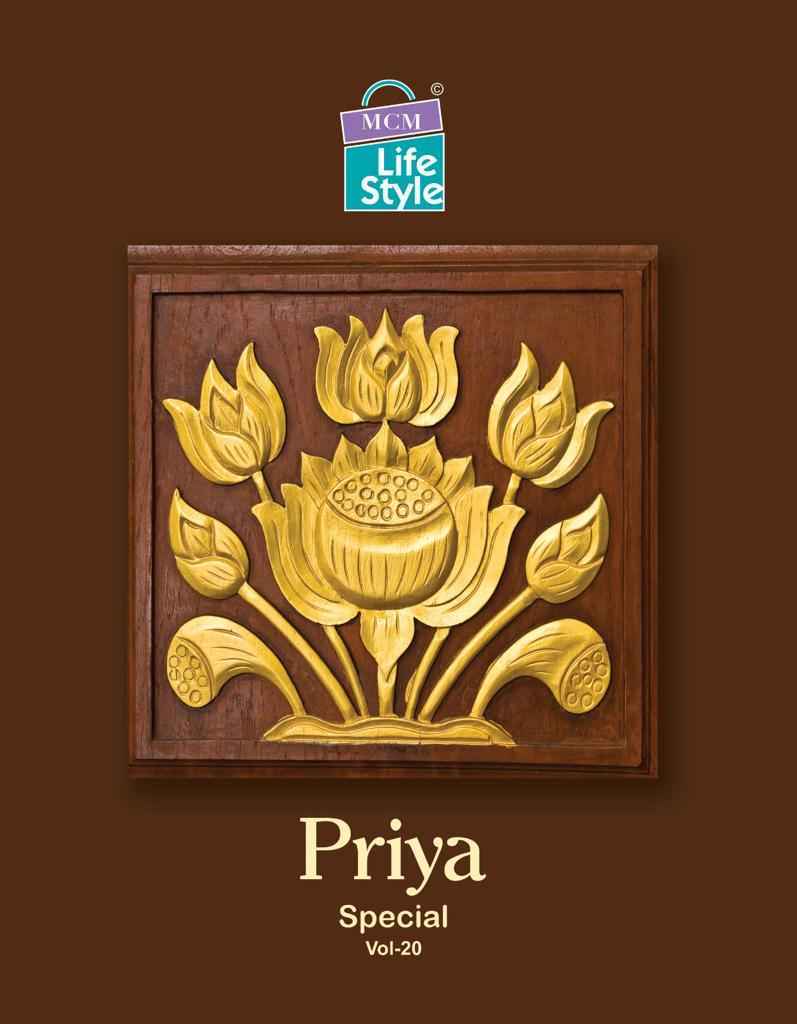 MCM Priya Special Vol 20 Cotton Dress Material 16 pcs Catalogue - Wholesale Factory