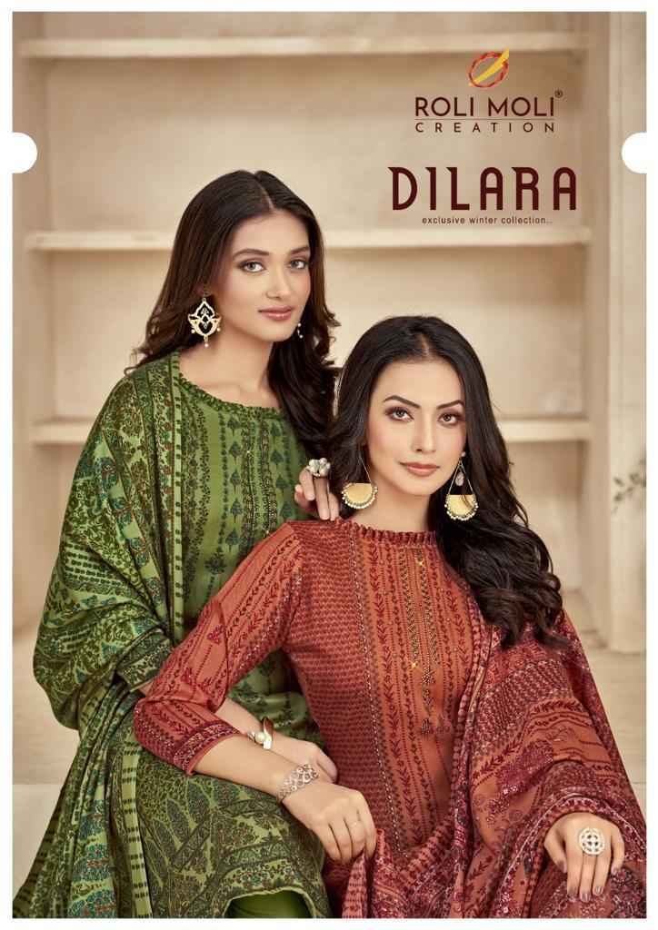 Roli Moli Dilara Pashmina Dress Material 8 pcs Catalogue - Wholesale Factory Outlet