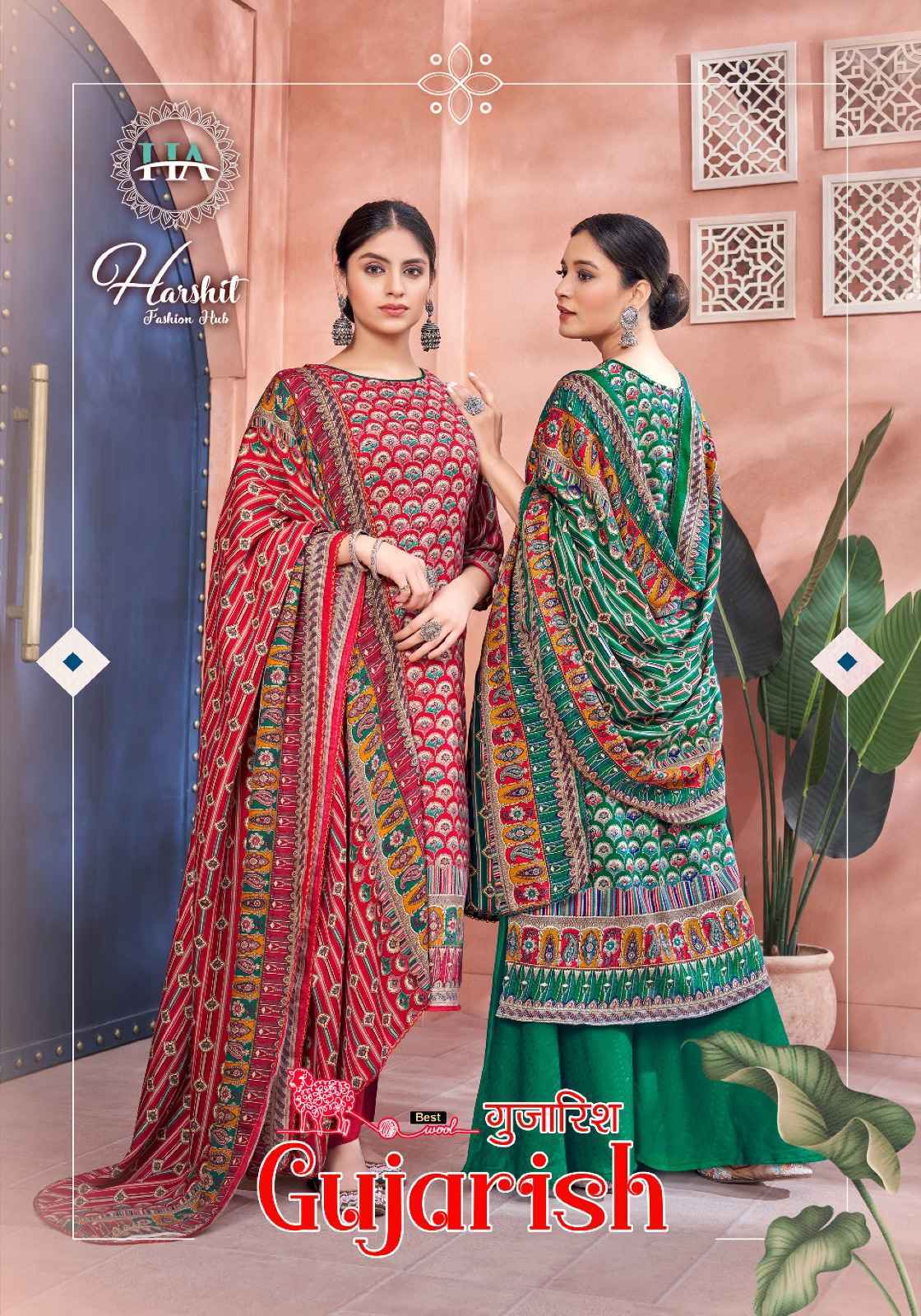 Harshit Fashion Hub Gujarish Pashmina Dress Material