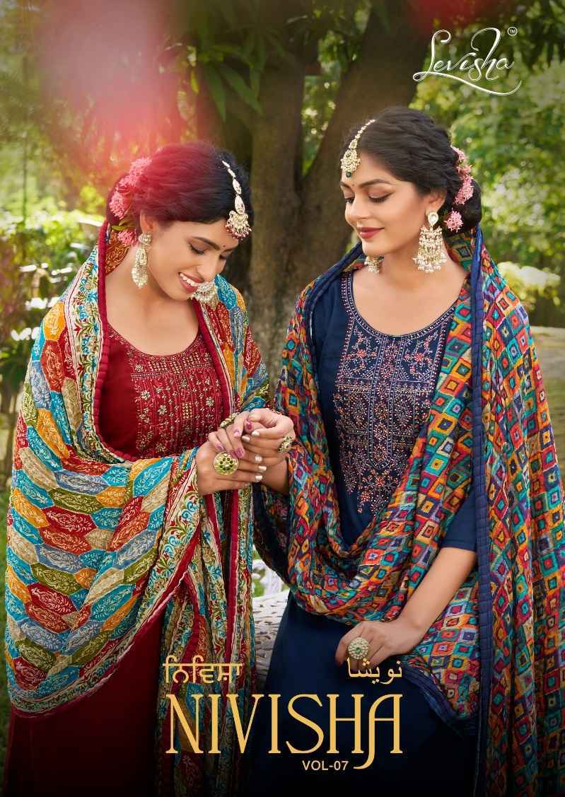 Levisha Nivisha Vol 7 Rayon Dress Material 6 pcs Catalogue - 8347237428