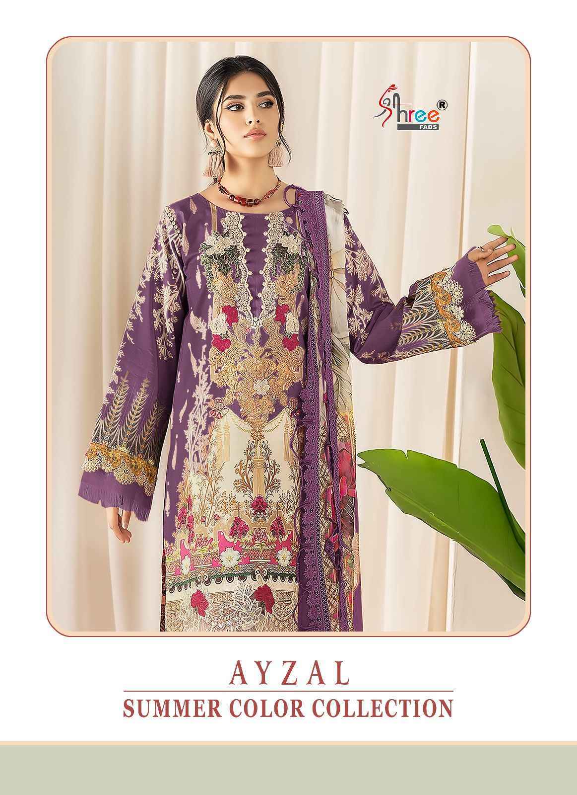 Shree Fabs Ayzal Summer Collection Cotton Dress Material 3 pcs Catalogue