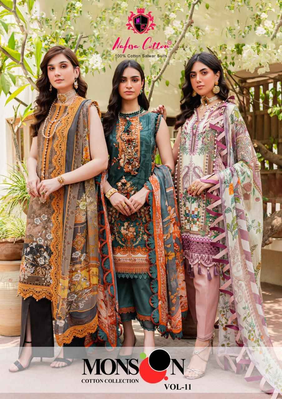 NAFISA COTTON DRESS MATERIAL CATALOGUE WITH WHOLESALE PRICE