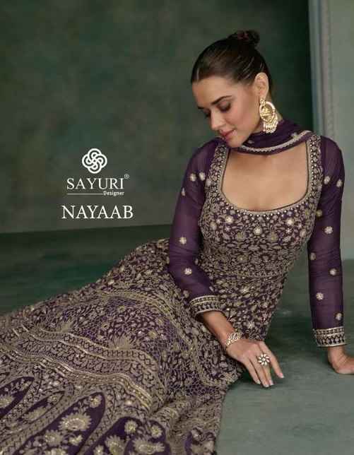 Sayuri Designer Nayaab Readymade Georgette Dress 3 pcs Catalogue