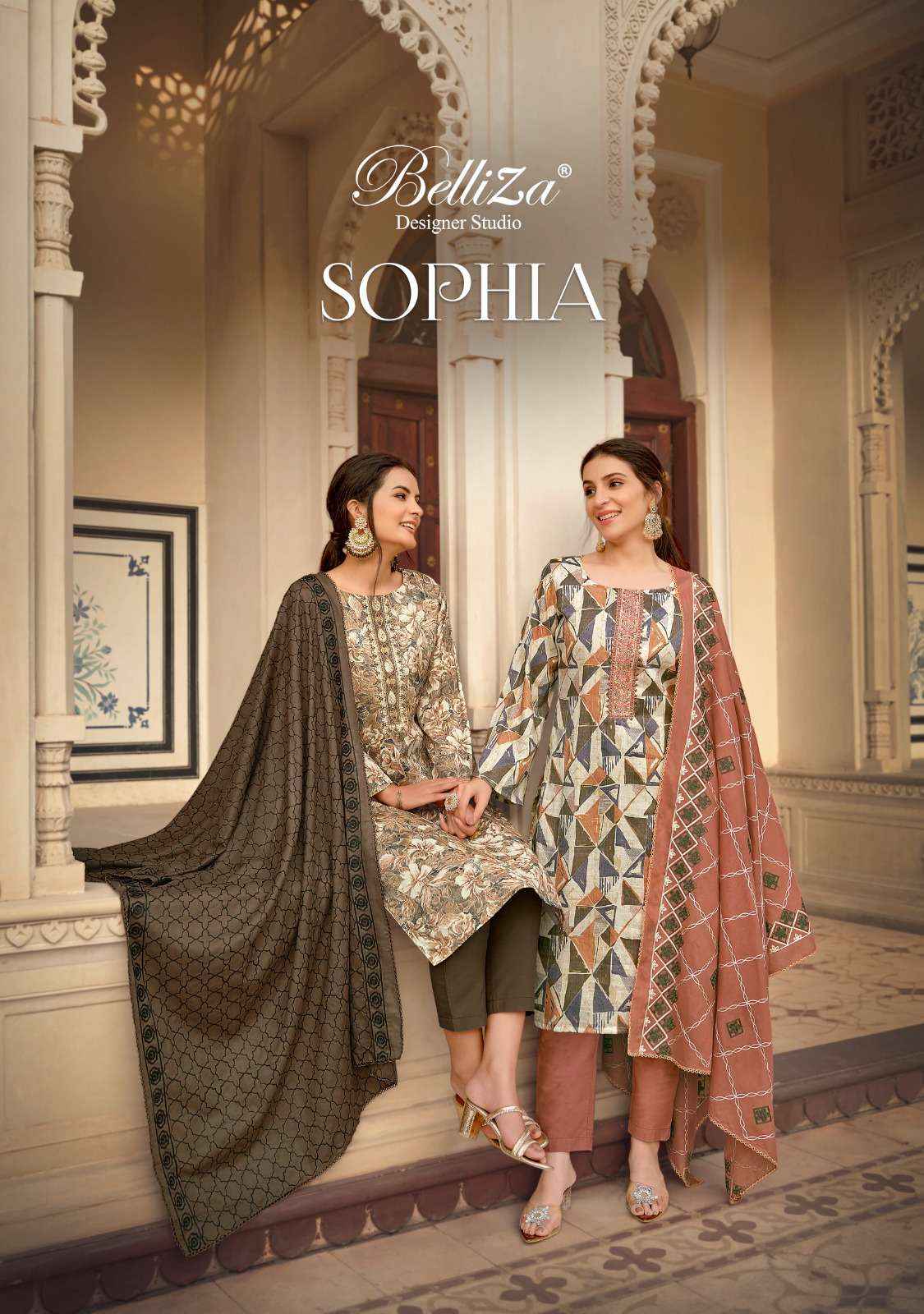 BELLIZA DESIGNER STUDIO SOPHIA COTTON SALWAR SUITS