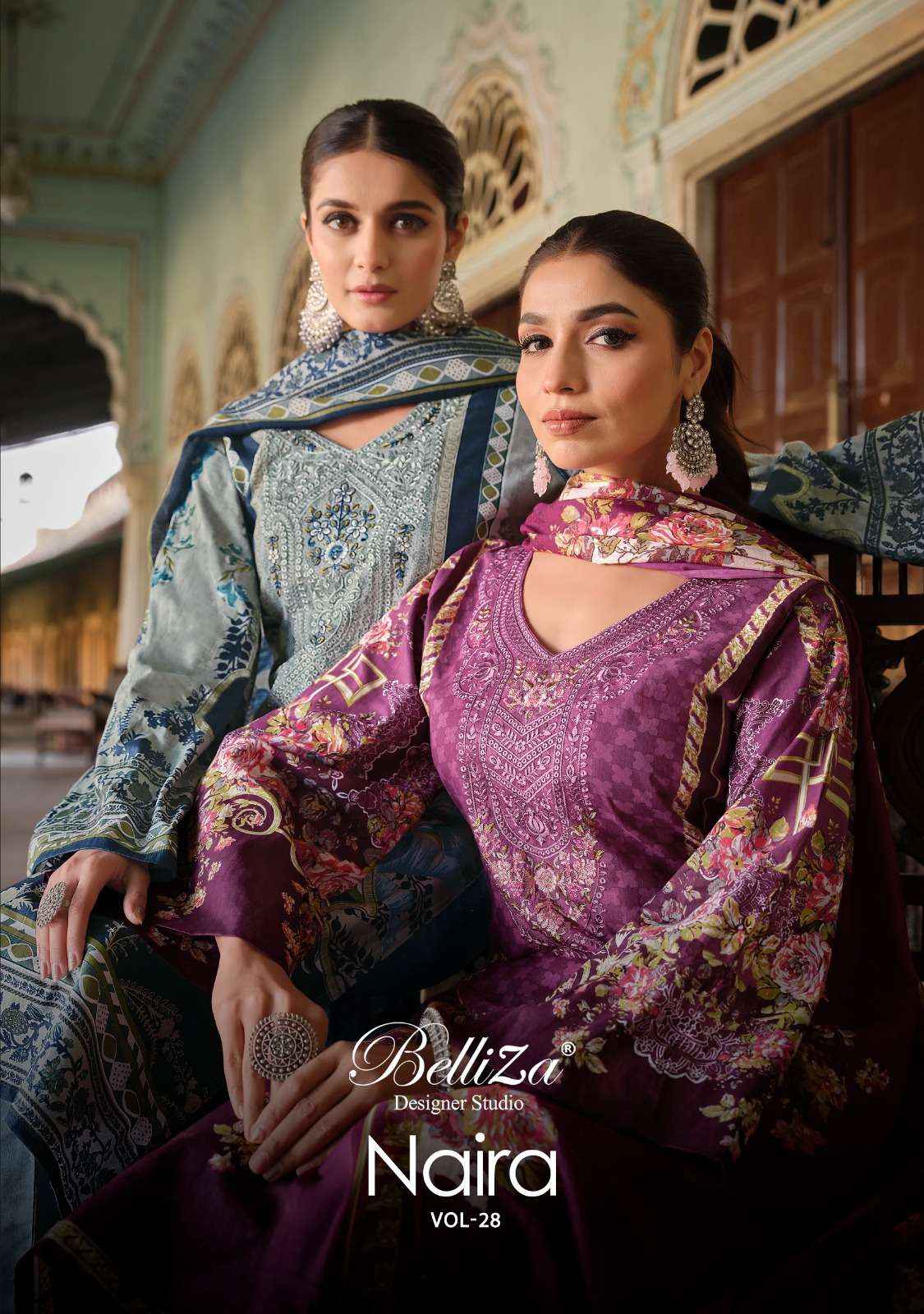 BELLIZA DESIGNER SUITS NAIRA VOL 28 DRESS MATERIAL