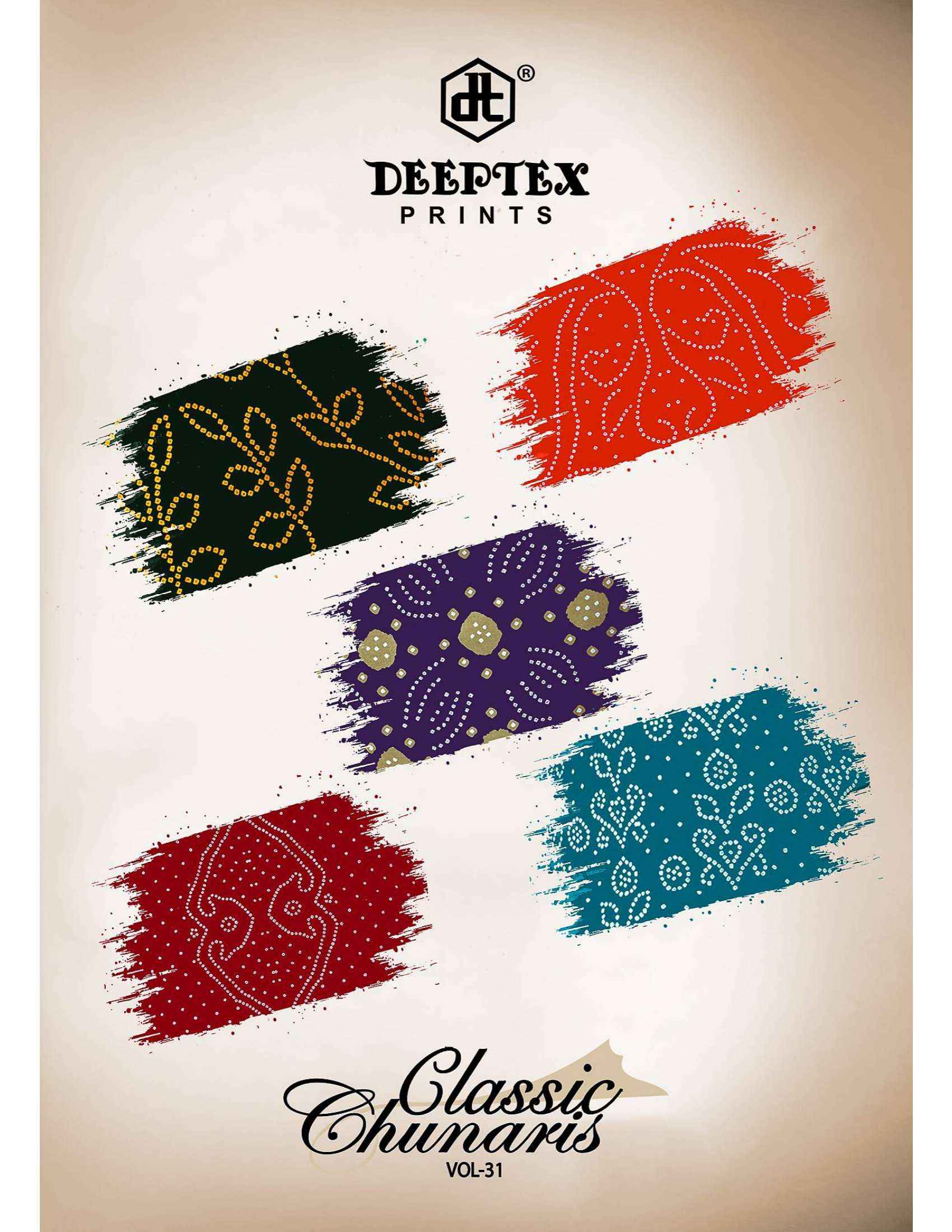 DEEPTEX PRINTS CLASSIC CHUNARIS VOL 31 DRESS MATERIAL