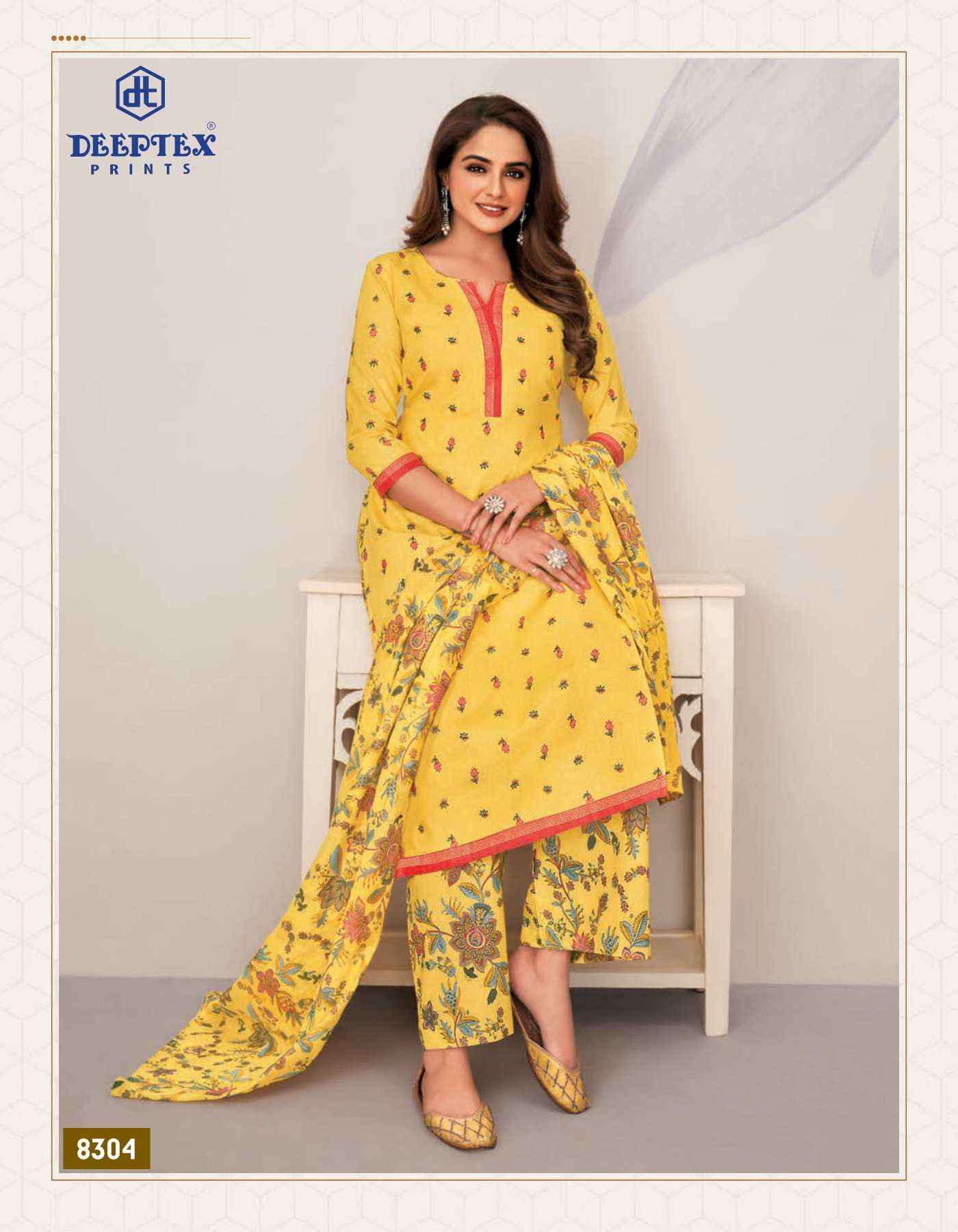 DEEPTEX PRINTS MISS INDIA VOL 83 PURE COTTON DRESS MATERIAL