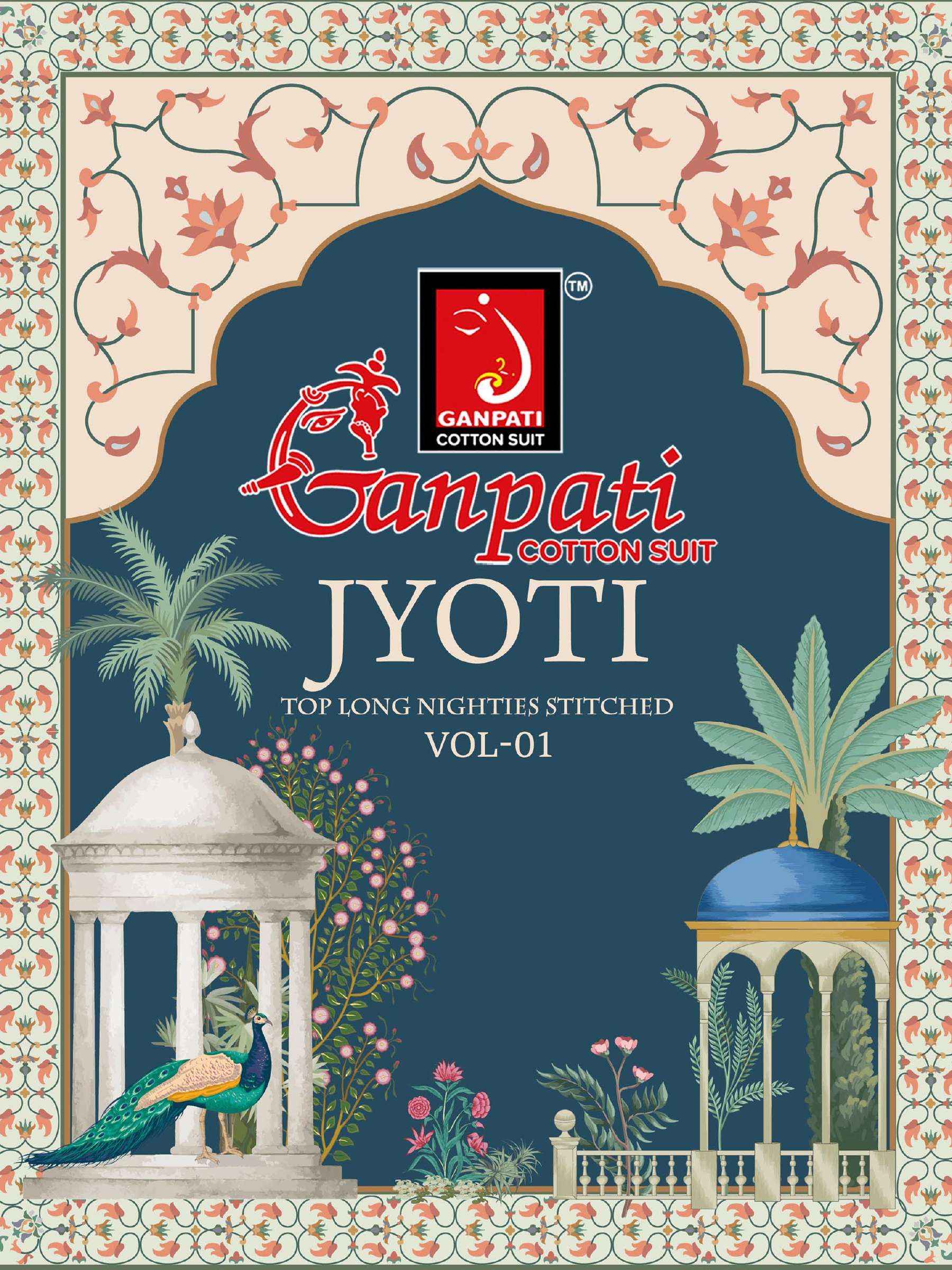 GANPATI JYOTI VOL 1 COTTON NIGHT GOWNS WHOLESALE ONLINE SHOPPIN