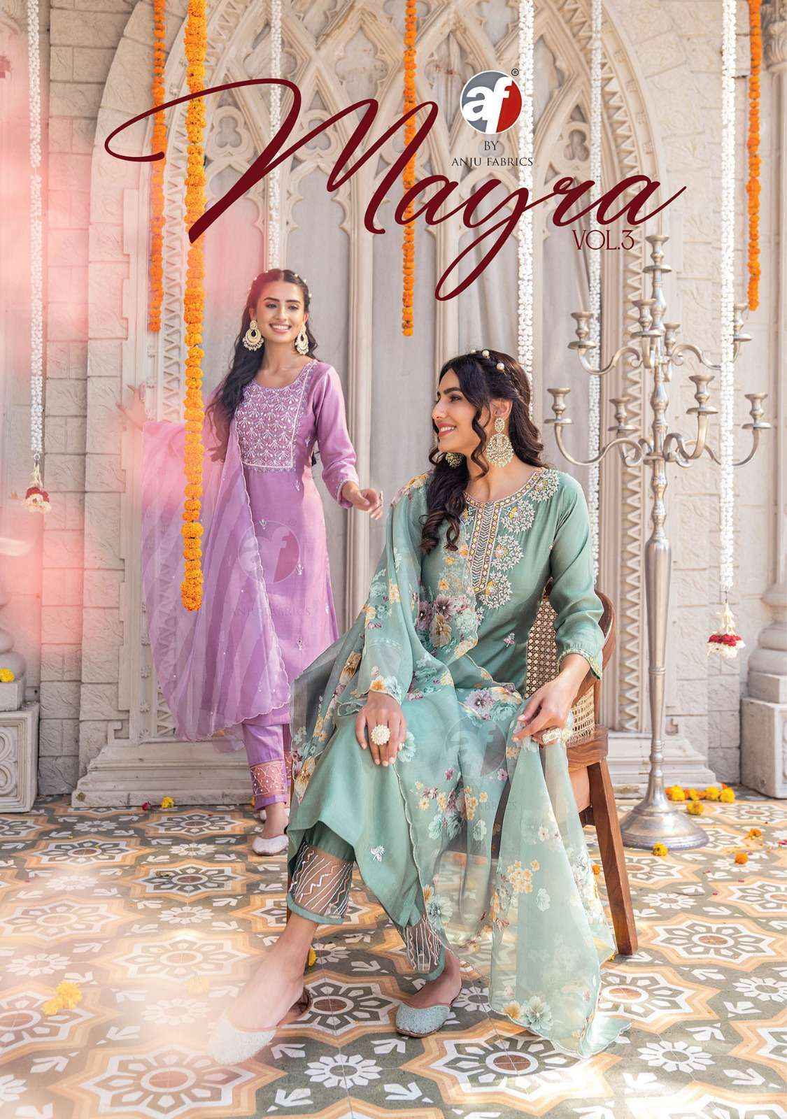 ANJU FABRICS MAYRA VOL 3 DESIGNER SUITS ( 6 PCS CATALOG )