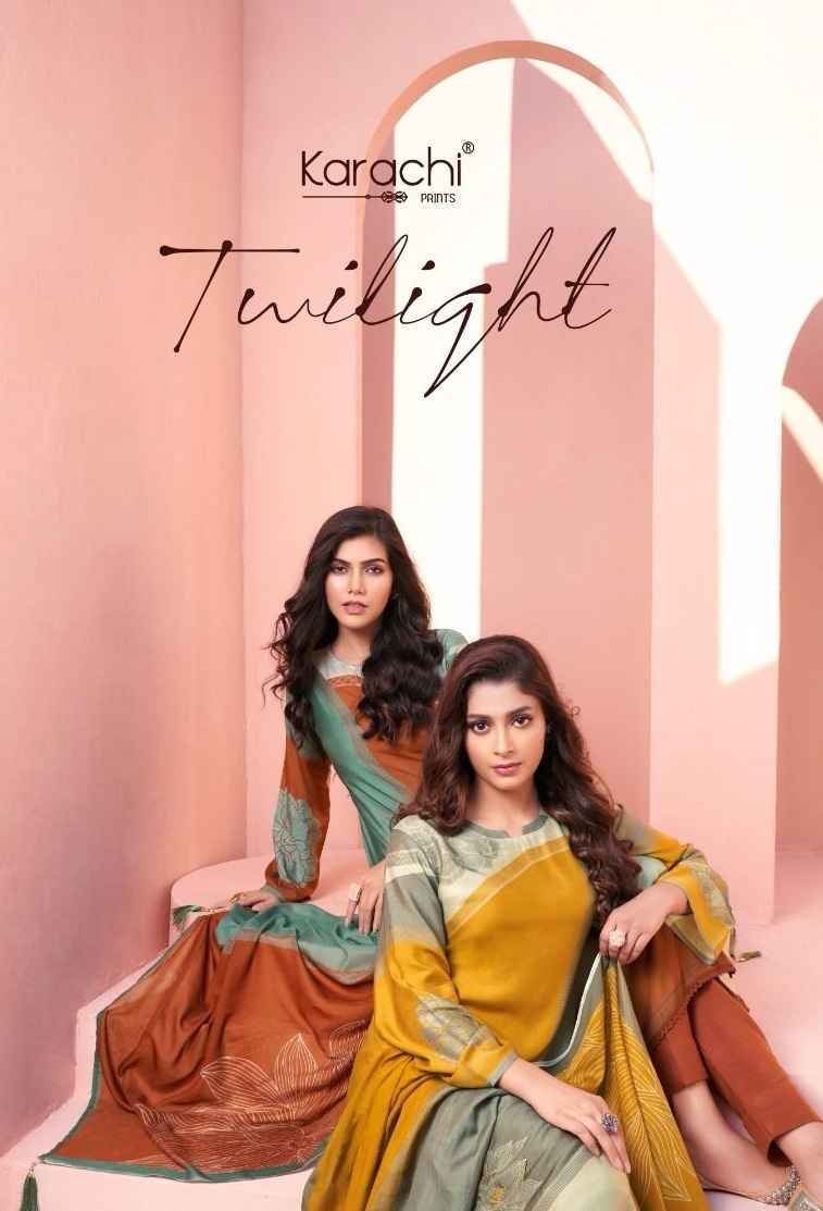 Karachi Prints Twilight Muslin Dress Material 4 pcs Catalogue