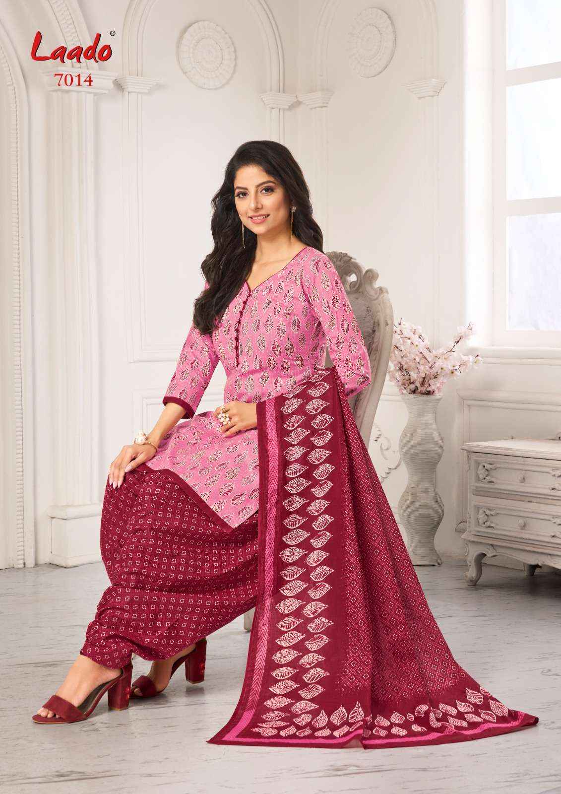 LAADO VOL-70  PURE COTTON UNSTITCHED DRESS MATERIAL ( 20 PCS CATALOG )