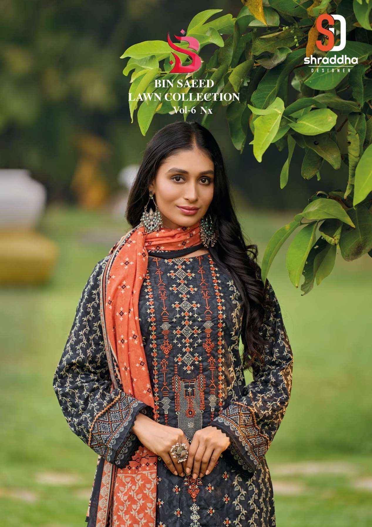 SHARADDHA DESIGNER BIN SAEED LAWN COLLECTION VOL 6 SUITS