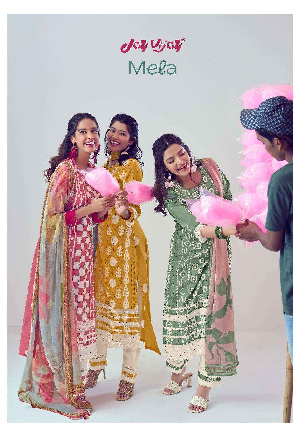 Jay Vijay Mela Pure Cotton Casual Wear Ladies Suit ( 6 pcs Catalog )