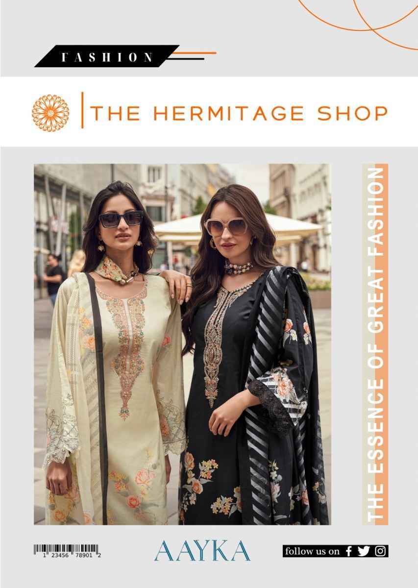 The Hermitage Shop Aayka Cotton Dress Material ( 6 pcs Catalogue )