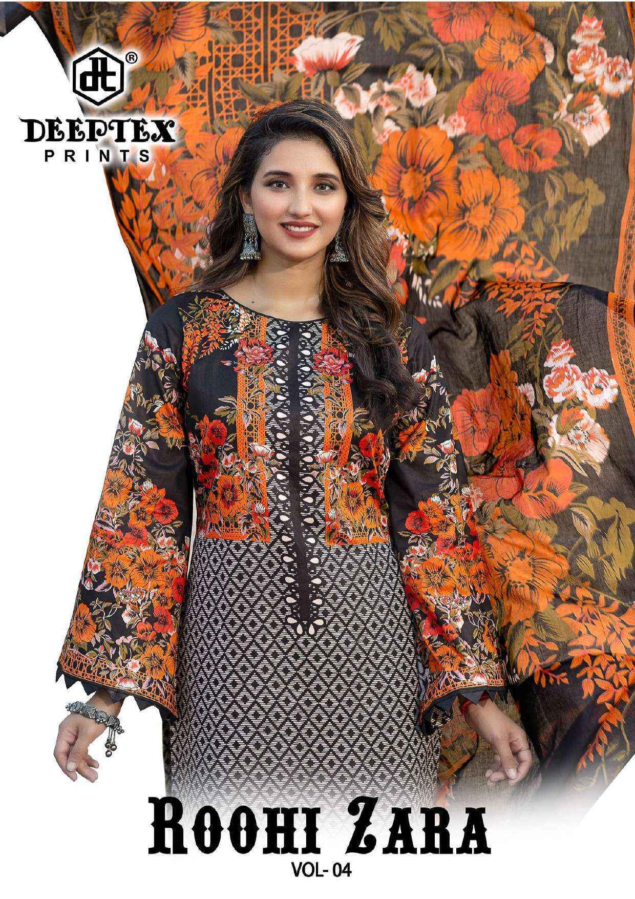 Deeptex Roohi Zara Vol-4 Ladies Salwar Kameez ( 8 pcs Catalogue ) Surat Wholesale Market