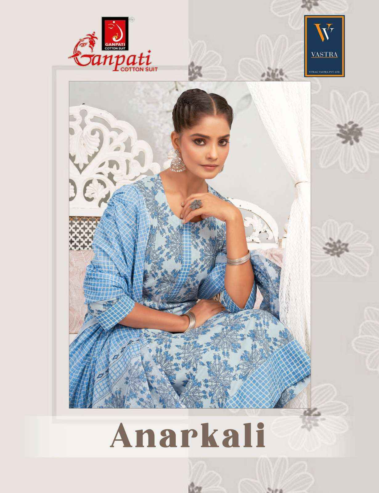Ganpati Anarkali Vol 1 Readymade Cotton Suits Wholesale Market Surat