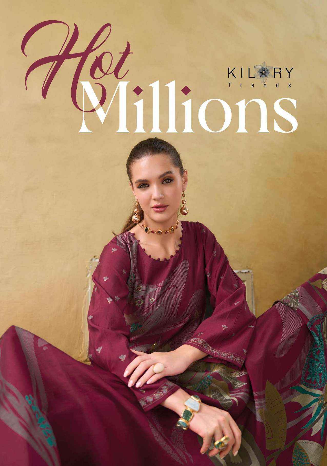 KILORY TRENDS HOT MILLIONS WHOLESALE VISCOSE SILK DRESS MATERIAL ( 8 PCS CATALOGUE )