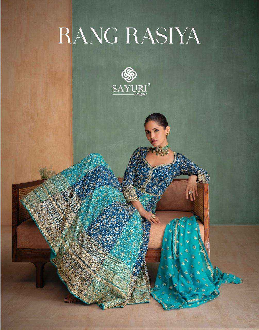 Sayuri Rang Rasiya 5656 And 5657 Colors Partywear Gown Catalog Exporter