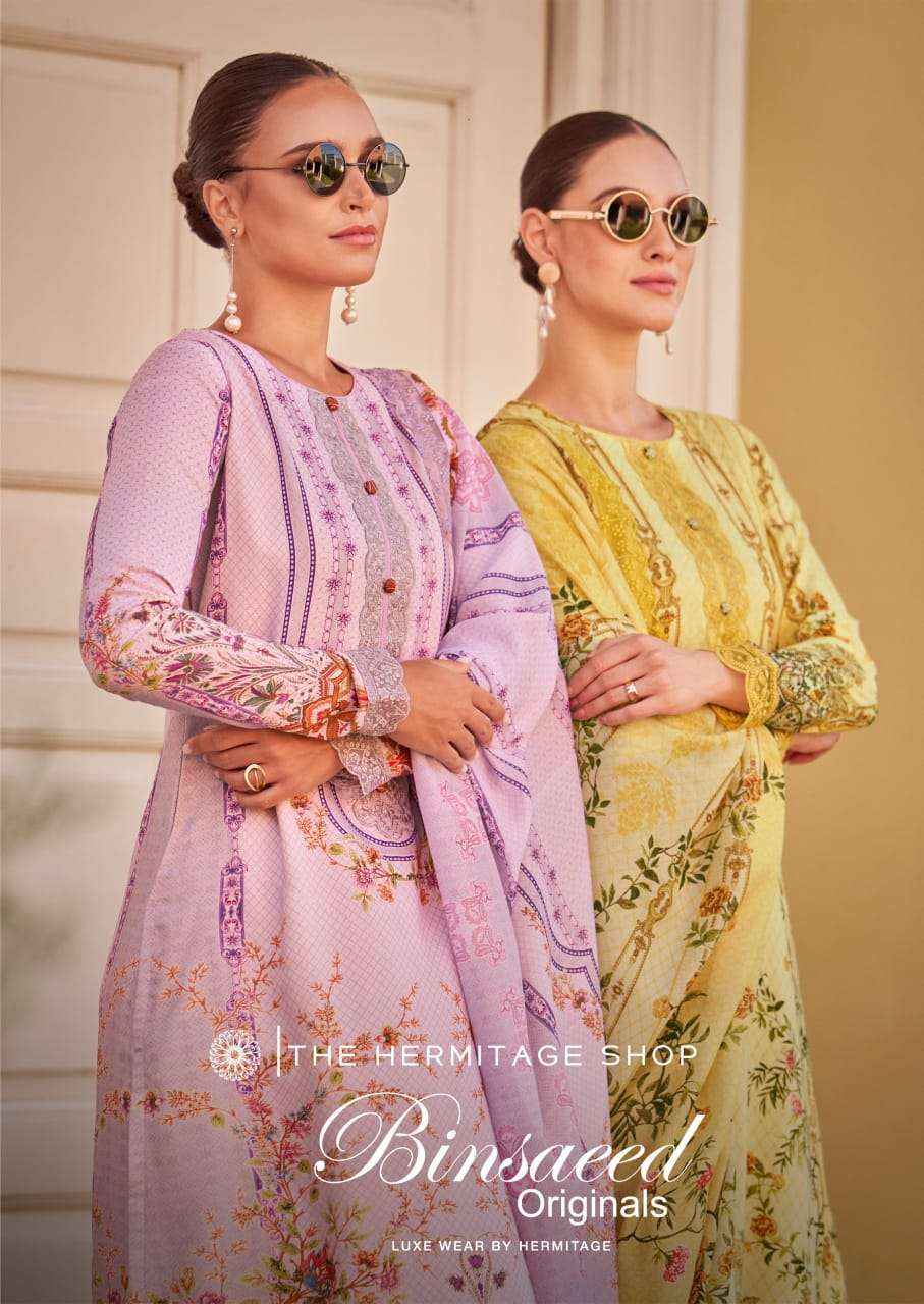 The Hermitage Shop Binsaeed Wholesale Dress Material ( 8 pcs Catalogue )
