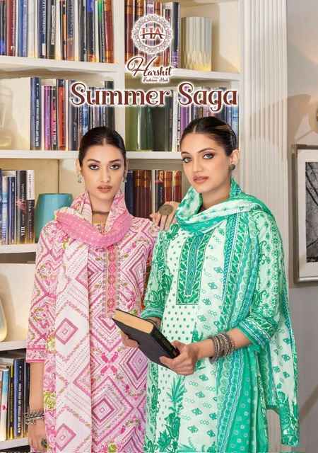 Harshit Fashion Summer Saga Suits - Wholesale Market Surat ( 8 Pcs Catalogue )