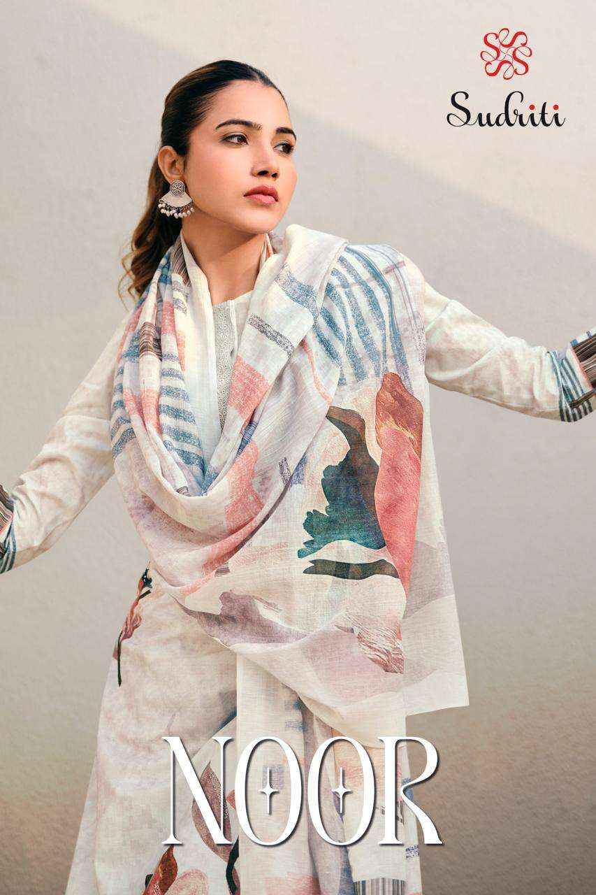 Sudriti Noor Fancy Handwork Pure Cotton Dress Material ( 6 Pcs Catalogue )