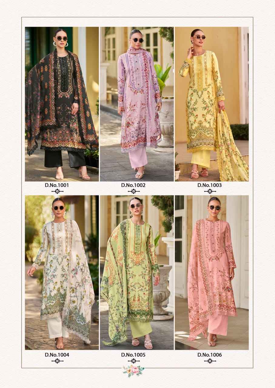 The Hermitage Shop Binsaeed Originals Jam Satin Dress Material Wholesale Price ( 8 Pcs Catalog )