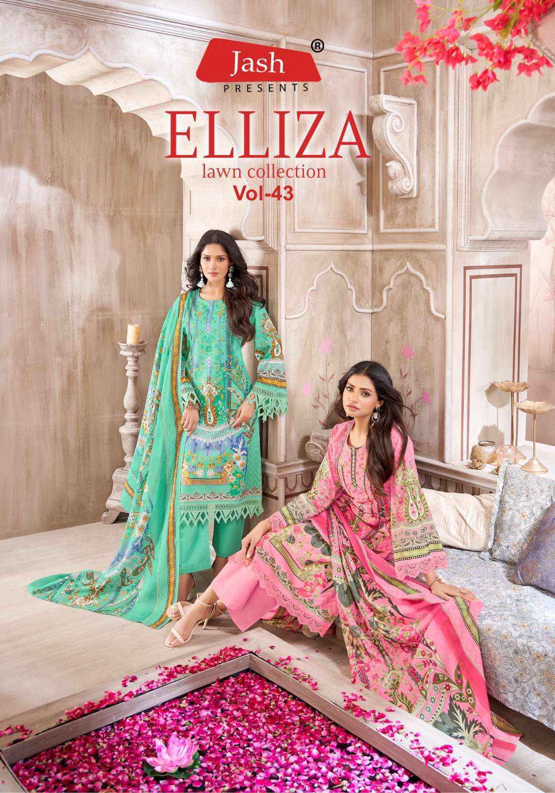 Jash Elliza Vol 43 Wholesale Cotton Suits - surat Wholesale Market ( 10 pcs Catalogue )