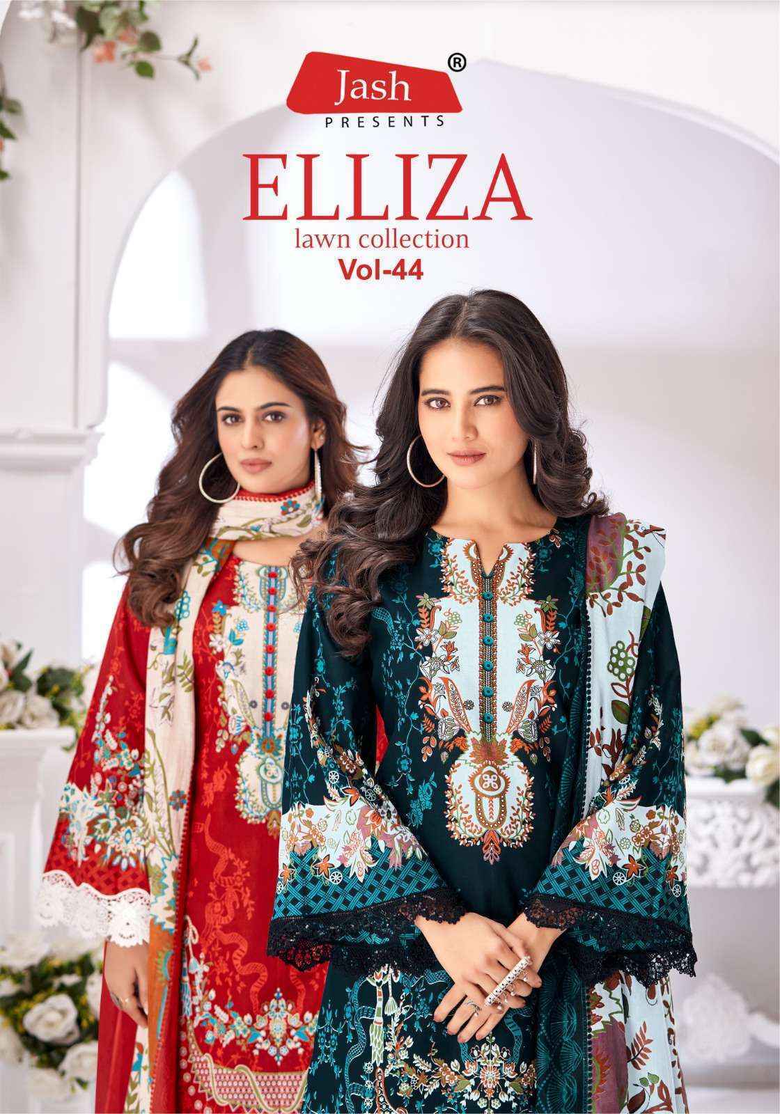 Jash Elliza Vol-44 Cotton Pakistani Suits - Wholesale Factory (10 pcs Catalogue)