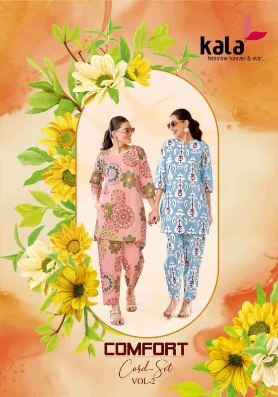 Kala Comfort Cord Set Vol 2 Cotton Co Ord Set Online Shopping ( 12 Pcs Catalogue )
