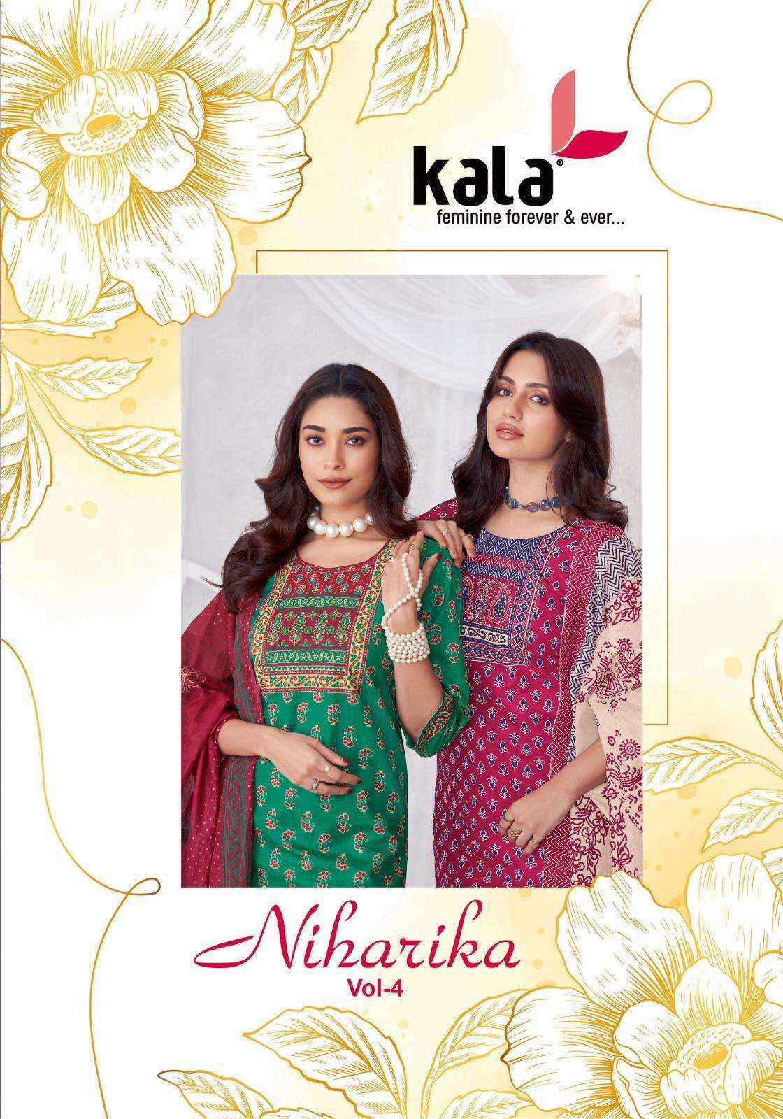 Kala Niharika Vol 4 Cotton Suits - Wholesale Factory ( 8 pcs Catalogue )