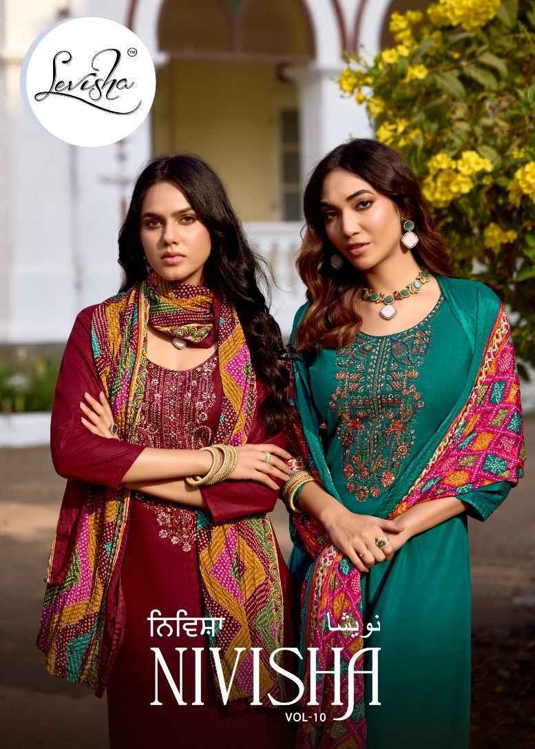 Levisha Nivisha Vol 10 Dress Material - Wholesale Factory ( 6 pcs Catalogue )