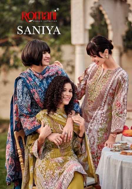 Romani Saniya Cotton Pakistani Salwar Kameez Online shopping ( 8 pcs Catalogue )