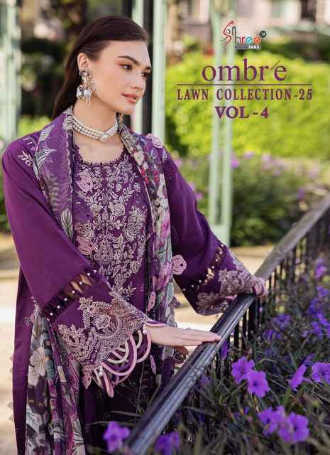 Shree Fabs Ombre 25 Vol 4 Cotton Pakistani Suits - Surat Wholesale Market (7 pcs Catalogue)
