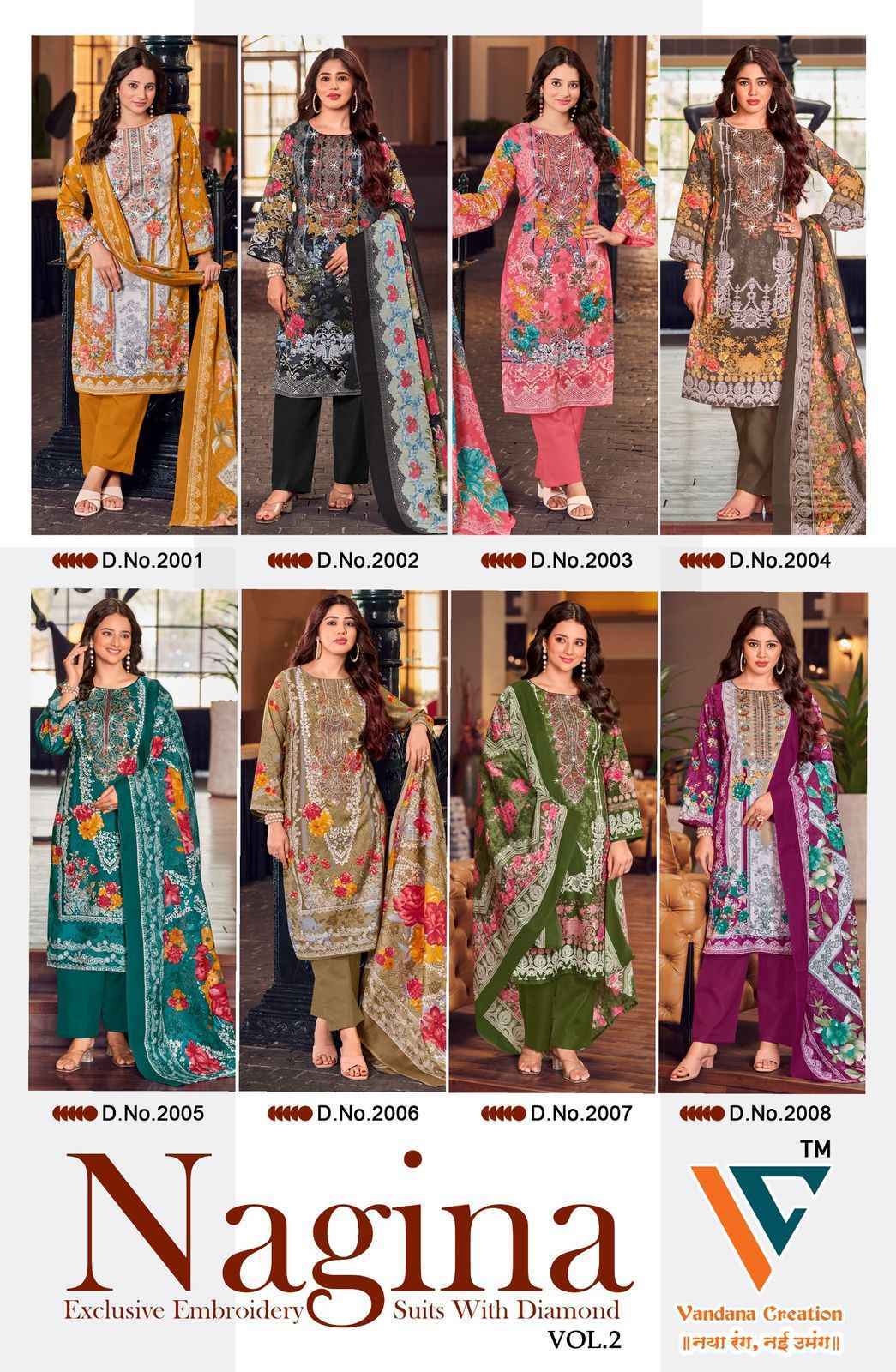 Vandana Creation Nagina Vol 2 Suits - Surat Wholesale Market ( 8 pcs Catalogue )