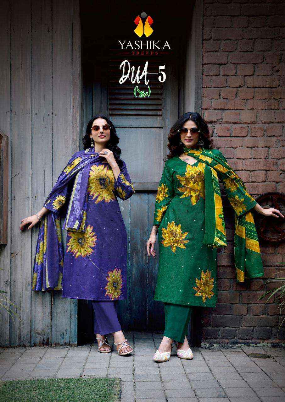 Yashika Dua Vol 5 Pure Cotton With Hand Work Dress Material ( 8 Pcs Catalogue )