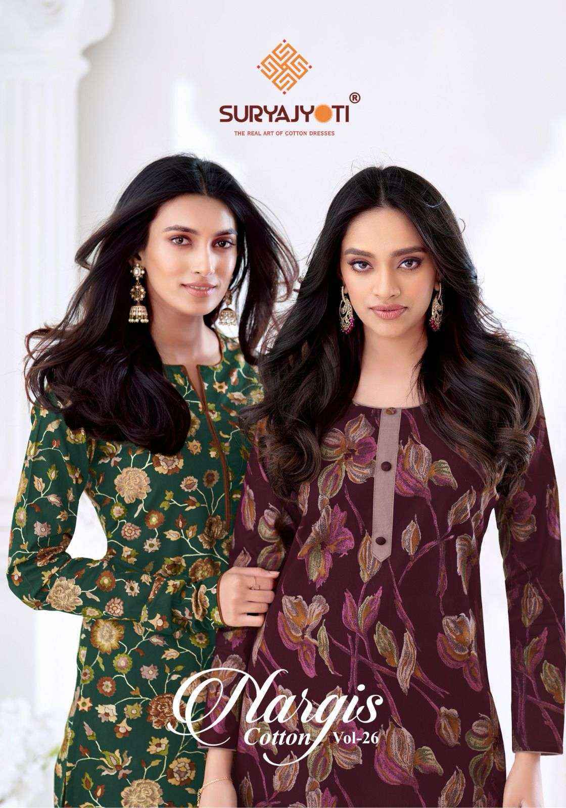 Suryajyoti Nargis Vol 26 Cotton Dress Material Wholesale Price ( 10 Pcs Catalog )