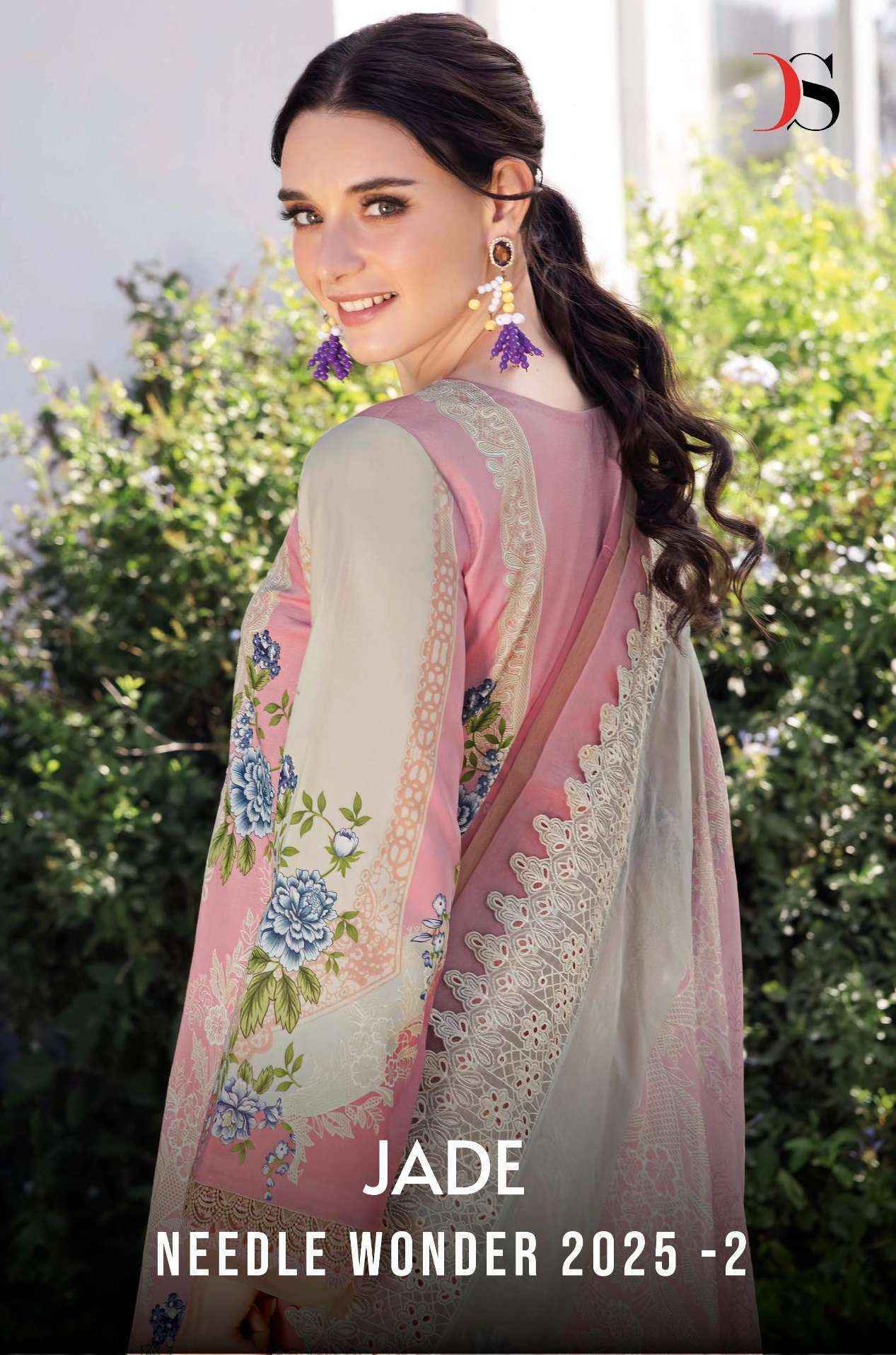 Deepsy Jade Needle Wonder 2025 Vol 2 Cotton Pakistani Suits ( 8 pcs Catalogue )