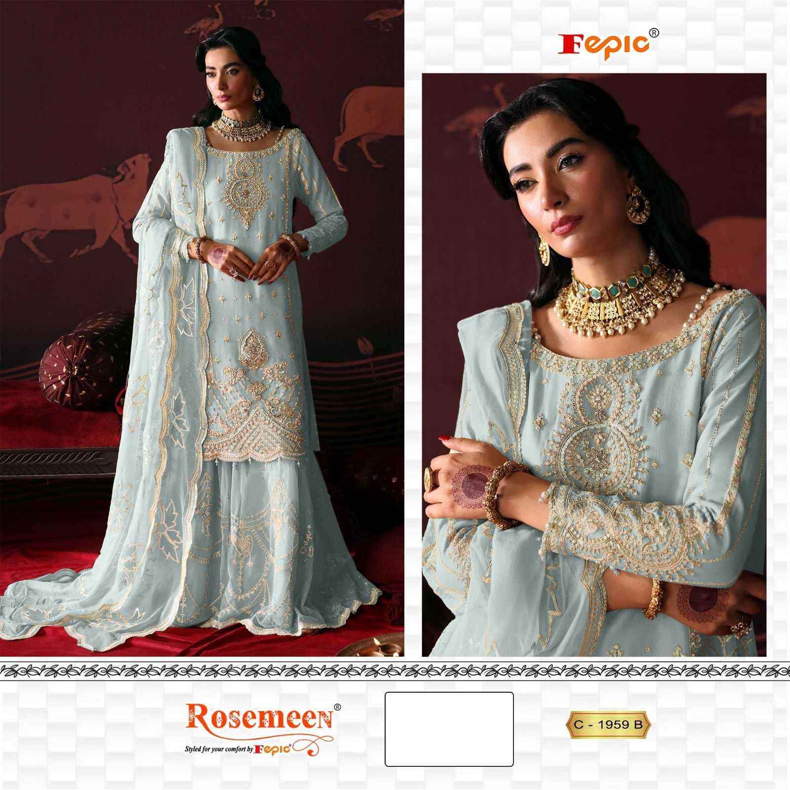 Fepic C 1959 Colors Pakistani Suit Dress Material Wholesale Price ( 3 Pcs Catalog )