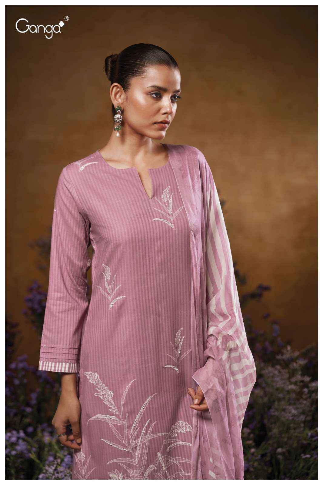 Ganga Jace 3547 Cotton Dress Material Wholesale Price ( 4 Pcs Catalog )