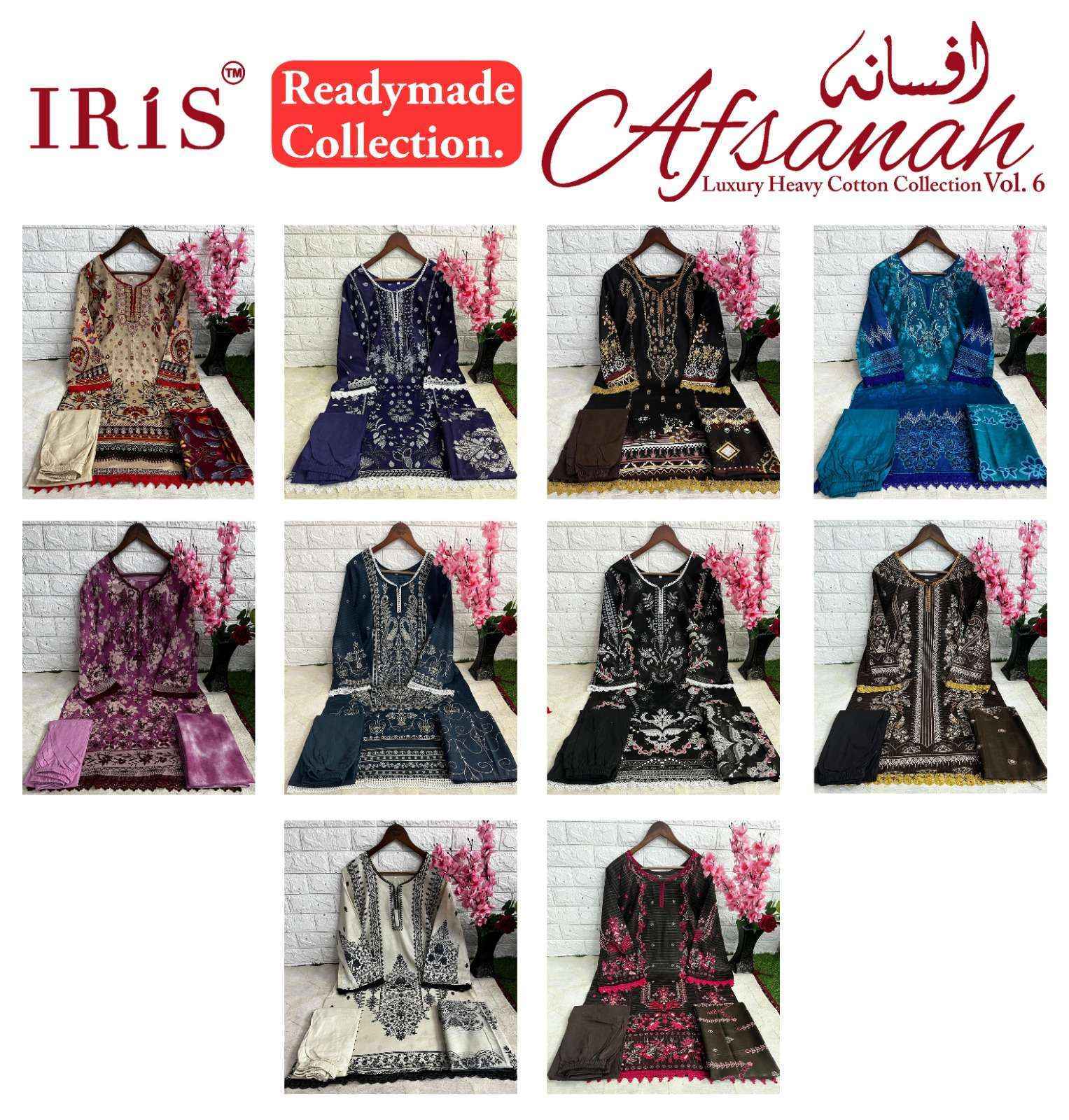 Iris Afsanah Vol 6 Readymade Cotton Dress Material ( 10 pcs Catalogue )