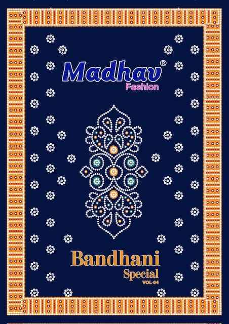 Madhav Fashion Bandhani Special Vol 4 Cotton Dress Material Wholesale Price ( 10 Pcs Catalog )