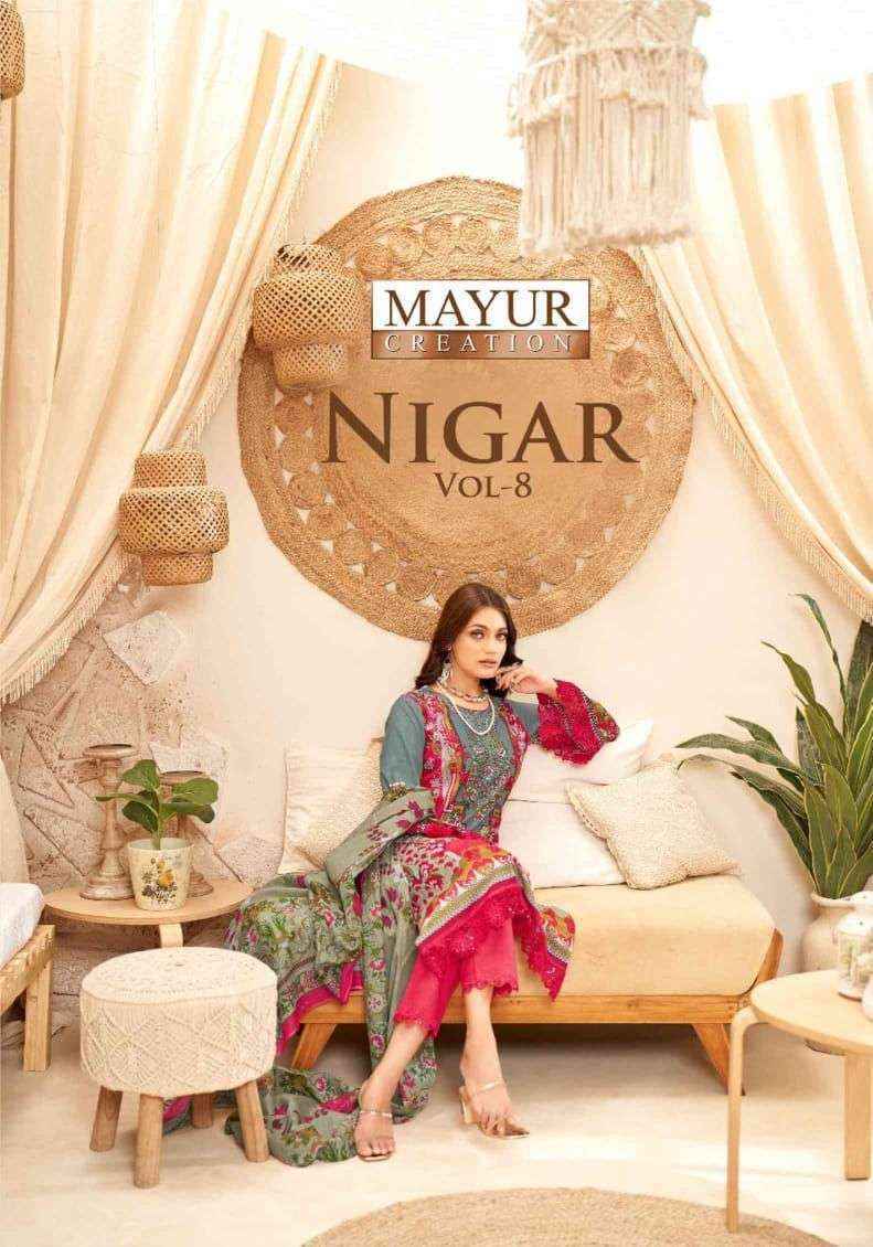 Mayur Nigar Vol 8 Pure Cotton Pakistani Style New Collection (  8 pcs Catalogue )