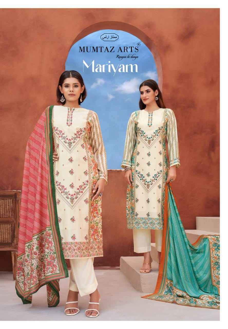 Mumtaz Arts Mariyam Viscose Rayon Latest Catalog Wholesale Price ( 4 pcs Catalogue )