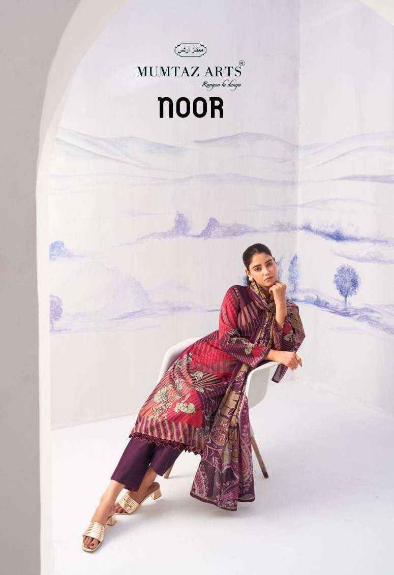 Mumtaz Arts Noor Jam Satin Dress Material Wholesaler Surat ( 5 pcs Catalogue )