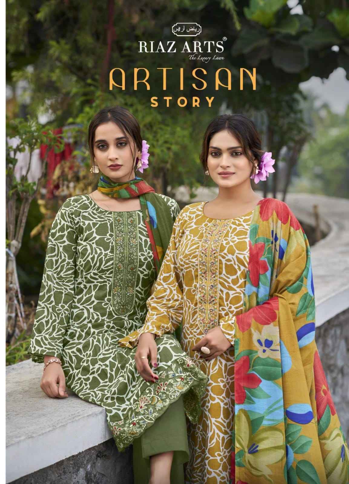 Riaz Arts Artisan Story Cotton Dress Material WHolesale Price ( 6 Pcs Catalog )
